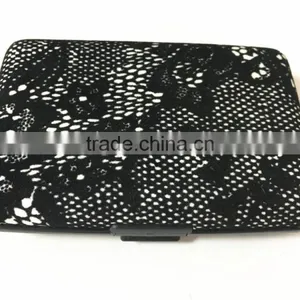 Flocking Leather & Aluminium Business Credit Card Holder RFID Wallets thumbnail-4