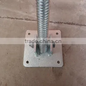 Scaffolding Parts Leveling Jack With Swivel Base Plate thumbnail-4