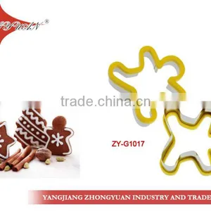 Ginger Man Shape Stainless Steel Cookie Cutter With TPR Grip thumbnail-1