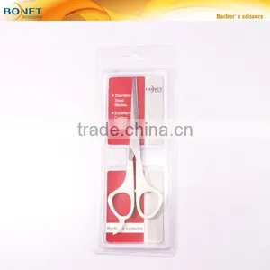 S81014P 6-3/4" Barber White Color Handle Hair Scissors thumbnail-1