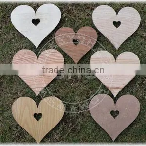 Laser Cut Wooden Hearts thumbnail-1