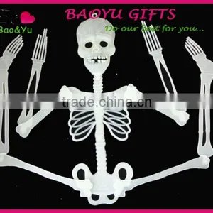 Halloween Decorative Glow Plastic Human Skeleton thumbnail-3