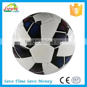High Level Various Size Color Custom Made Scuff-resistant Conventional 3.5mm PVC Leather Football Soccer Ball thumbnail-5