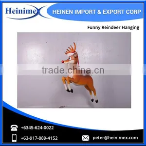 Hot Sale Christmas Decoration Funny Reindeer Hanging thumbnail-1