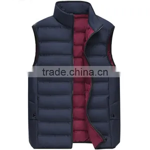Winter Jacket Down Coat AB Wear Reversible Duck Warm Winter Vest Men Down Vest thumbnail-1