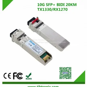 10 Гбит/с, 20 км, двунаправленный модуль транссиверного SFP для Huawei и Cisco, горячно заменяемый, одиночный LC, +3.3В thumbnail-1