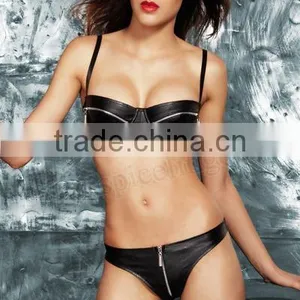 Sexy Vinyl Underwear & Sexy Women Leather Fetish Lingerie thumbnail-1
