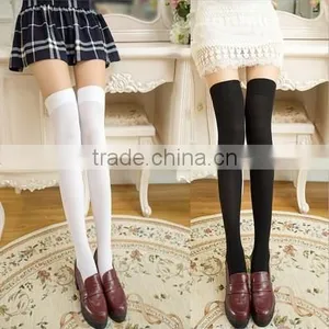 Velvet Silk Stockings Students Princess Socks Dance Sox Over-the-knee Thigh Stockings thumbnail-1