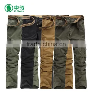 Wholesale Fashion Multi Color 100% Cotton Long Tactical Pants Mens 6 Pocket Cargo Pants thumbnail-2