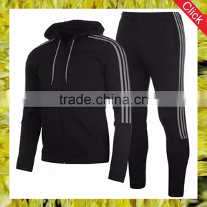2017 Fashion Wholesale Custom Fancy High Quanlity Slim Fit Latest Design Mens Sports Tracksuit Top and Pants From China Factory thumbnail-1