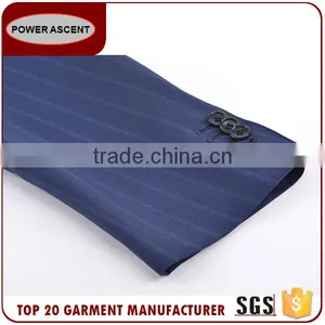 Best Brand Chinese Factory Custom Design Men'S Slim Fit Stripped Suit For Men thumbnail-5