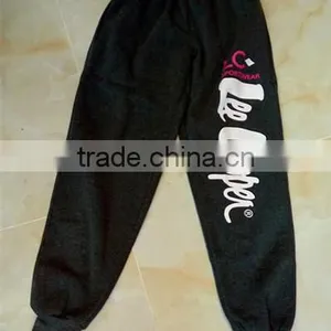 Wholesale Sweat Pants Rib Leg Opening Fleece Printing Men Jogger Pants thumbnail-1