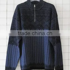 100% Superfine Merino Wool Men Sweater thumbnail-1