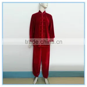Factory Price Wholesale OEM Unisex Winter Warmth Tai Chi Kongfu Uniform Suit Art Uniform Chinese Kongfu Uniform thumbnail-2