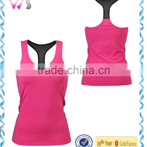 Summer Wholesale Ladies Yoga Tops Discounted Sports Tank Tops Girls Women Gym Sportswear thumbnail-2