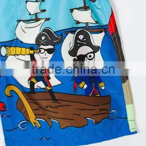 Hot Sale Summer Little Baby Boys Print Swim Shorts Custom Beach Board Shorts Swim Trunks Wholesale thumbnail-6