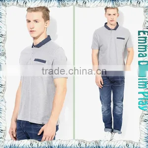 Latest Model Mens Short Sleeve Chest Pocket Polo Shirt thumbnail-4