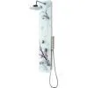 Supply Super White Glass Massage Panel With Flower CF-6001 thumbnail-1