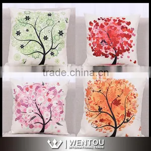 Wholesale Monogram Tree Printed Cushion Cover Pillowcase thumbnail-1