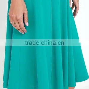 New Style Women Sleeveless Solid Color Dress Ladies Summer Casual Party Evening Midi Dresses thumbnail-6