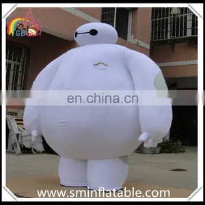 Hot! Baymax Mascot Costume, Fur Inflatable Robot Cartoon Costume thumbnail-1