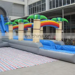 High Quality and Cheap Giant Coconut Palm Water Slide With Pool WS040 thumbnail-1