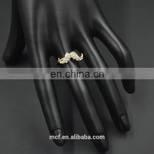 MCR-0016 In Stock Latest Fashion Mustache Diamond Wedding Ring, Engagement Ring thumbnail-1