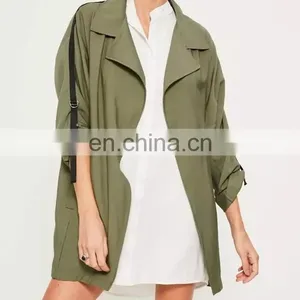Latest Fashion Army Green Parka Overcoats Woman Parka thumbnail-3