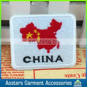 High Quality Custom National Flag Embroidered Badges for Clothes thumbnail-2