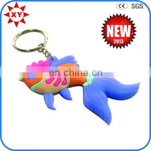 Hot Sales Cheap 3d Soft Pvc Keychain With Fish Shape thumbnail-1