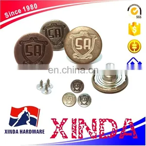 Chinese Manufacturers Customise Fashionable Dress to Sew Coat/jeans Metal Buttons thumbnail-6