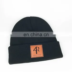 Wooly Hat Winter Cap Wooly Hat White Knitted Hat thumbnail-1