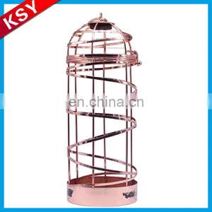 Good Reputation Factory Price Romantic Display Fashion Metal Single Wire Wine Bottles Rack thumbnail-1