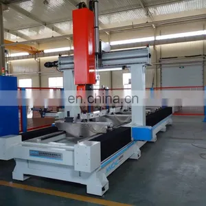 Real Factory Workshop PhotoJinan Hot Sale 5d Wood Cnc Router Milling Carving 5 Axis Machine for Furniture Making and Aluminum thumbnail-2