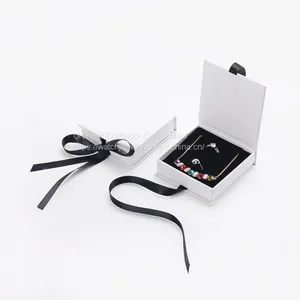 Factory Wholesale Customization Pearl Necklace Jewelry Box Jewelry Ring Necklace and Bracelet Packaging Box thumbnail-1