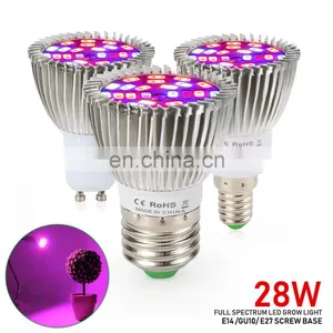 Factory Price 28W Full Spectrum E14 GU10 Mini LED Indoor Led Grow Lamp thumbnail-2