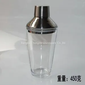 Wholesale Classic Barware Modern Glass Recipe Cocktail Boston Shaker Wine Stainless Steel Bartender thumbnail-5