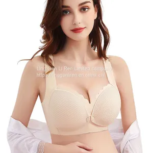 Breastfeeding Underwear, Pregnant Women's Bra, Gathered to Prevent Sagging, Big Breasts, Comfortable Bra During Pregnancy, Buckle Before Feeding and Postpartum thumbnail-2