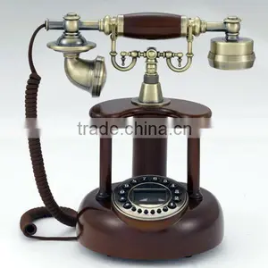Old Wood Telephones Basic Landline Antique Telephone thumbnail-1