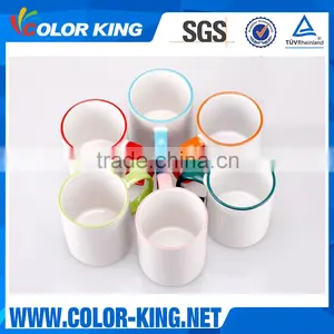 Manufacturer Wholesale Sublimation 11oz Top Grade Rim Colourful Mug thumbnail-2