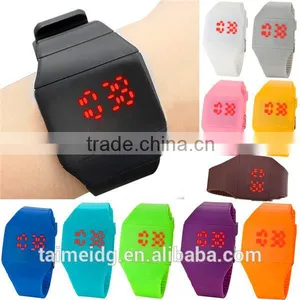 2015 Candy Color Custom Touch Screen Sport Silicone Led Watch for Sale, Cheap Watch, Boy Watch thumbnail-1