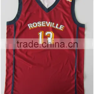 Polyester Mesh Sublimation Printing Basketball Jersey Latest Design Best Custom Basketball Jersey thumbnail-2