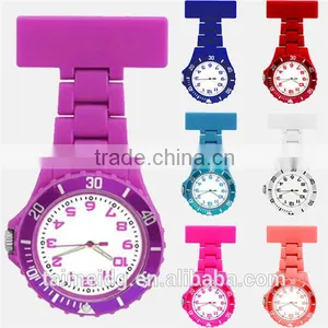 Round Face Rubber Fob Nurse Watch With Multiple Colors, Pin Nurse Watch, Plastic Nurse Watch Quality Choice thumbnail-1