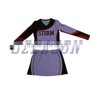 Long Sleeve Dye Sublimation Cheerleading Uniforms thumbnail-5
