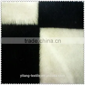 Flocking Square Pattern Velvet Fabric thumbnail-1