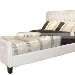 Top Selling Bed, Elegant Leather Bed, Reasonable Price Modern Bed on Sale thumbnail-1