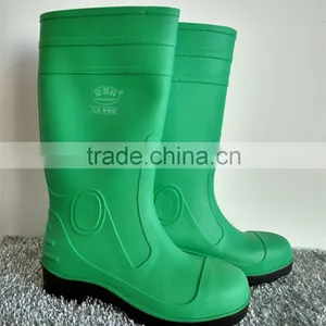 China New Desgin Products Green Pvc Safety Boots thumbnail-2