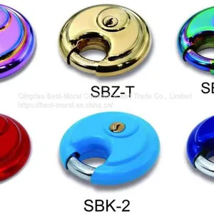 Colorful Keyed Disc and Discus Padlock With Strong Chrome Plated Shackle thumbnail-5