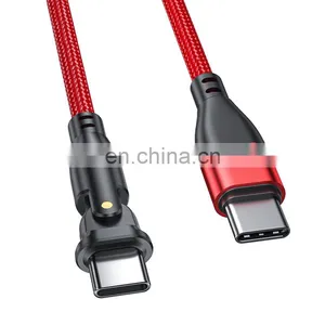 180 Degree Charging Cable PD 60W Fast Charging Data Transfer Type C Charger Mobile Phone USB C Type Data Cable thumbnail-4