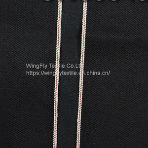 12oz 99% Cotton 1% Elastic Black Right Twill Jeans Denim Fabric 29/30 
